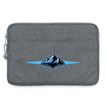 Mountains icon line - Laptop bag 13" - heather grey - Front