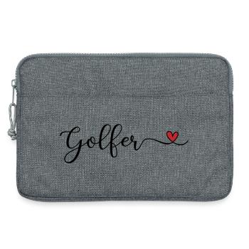 Golfer - Laptoptasche 13" - Grau meliert - Vorne