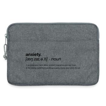 Definition of anxiety - Laptoptasche 13" - Grau meliert - Vorne