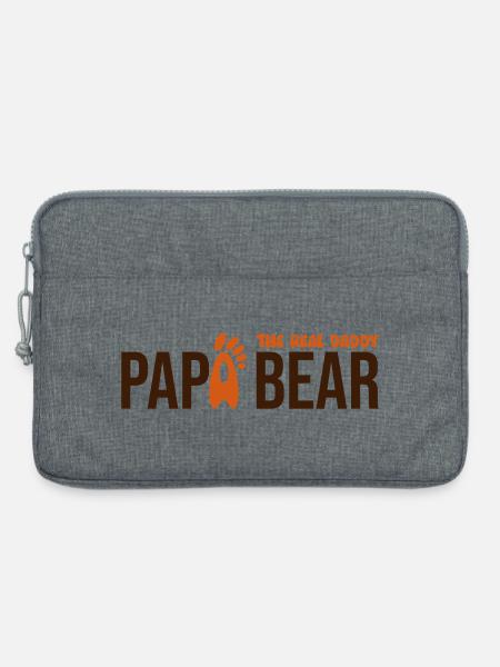 Papa Bear: El Verdadero Papá - Laptoptasche 13" - Grau meliert