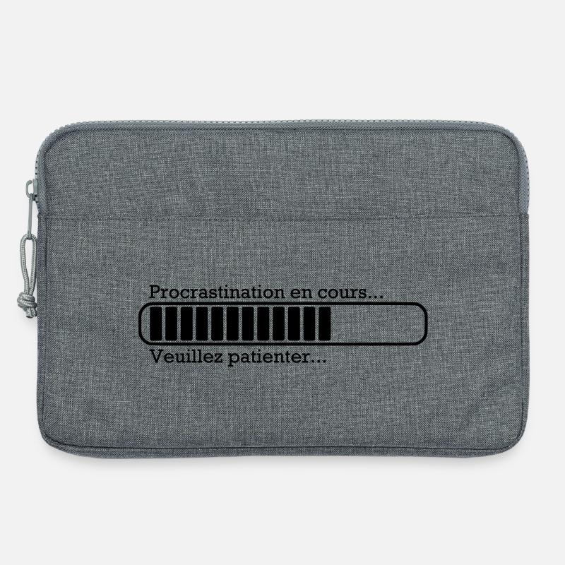 Procrastination in progress ... - Laptop bag 13" - heather grey