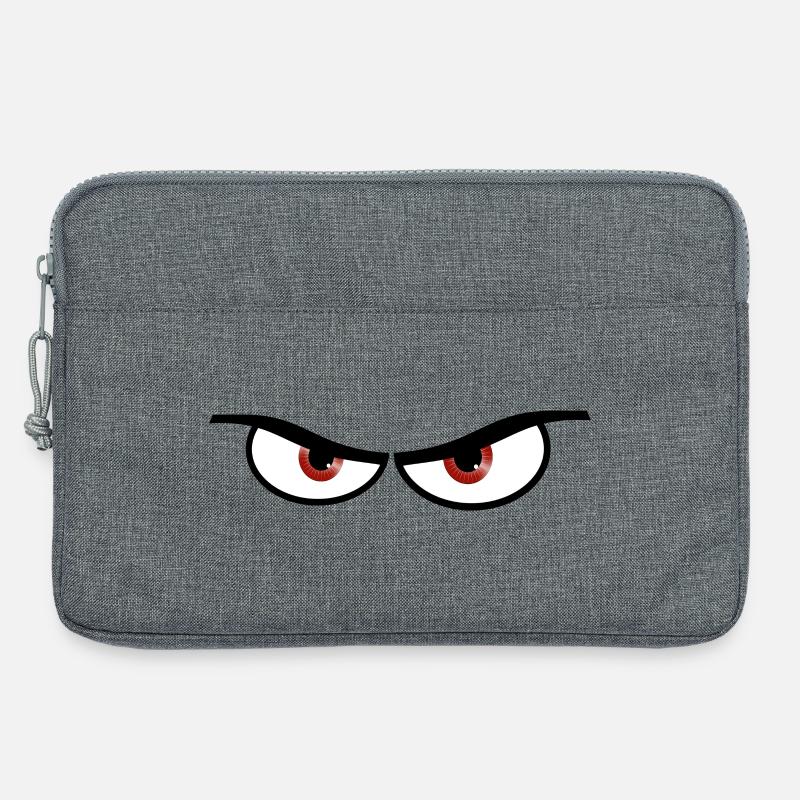 Böse Augen - Geschenk Idee - Laptoptasche 13" - Grau meliert