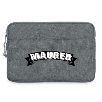 Maurer Design - Laptoptasche 13" - Grau meliert - Vorne