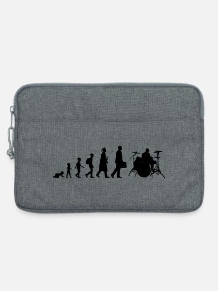 Entwicklung eines Schlagzeugers - Laptoptasche 13" - Grau meliert