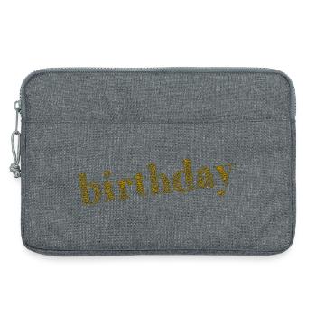 JAHRESTAG. ALLES GUTE ZUM GEBURTSTAG. ALLES GUTE ZUM GEBURTSTAG. - Laptoptasche 13" - Grau meliert - Vorne