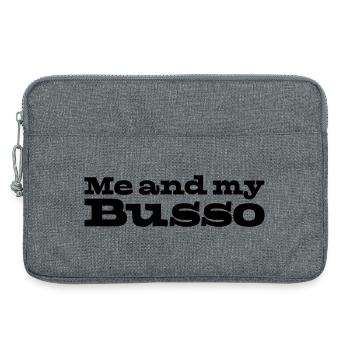 32 Ich und mein Busso - Laptoptasche 13" - Grau meliert - Vorne