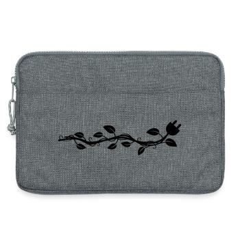 Guirlande s’en va, ce qui se termine par un bouchon. - Sacoche pour ordinateur portable 13 pouces - gris chiné - Devant