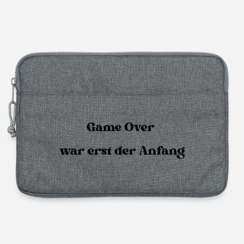 GameOver war erst der Anfang - Laptoptasche 13" - Grau meliert