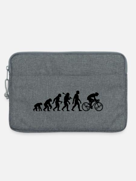 Radfahrer Evolution Radfahren Radsport - Laptoptasche 13" - Grau meliert