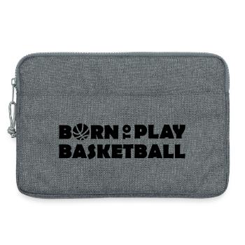 Born to play Basketball - Laptoptasche 13" - Grau meliert - Vorne