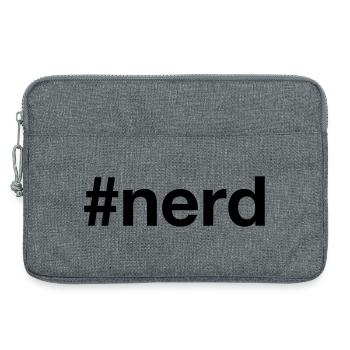 Nerd Hashtag Gamer - Laptop bag 13" - heather grey - Front