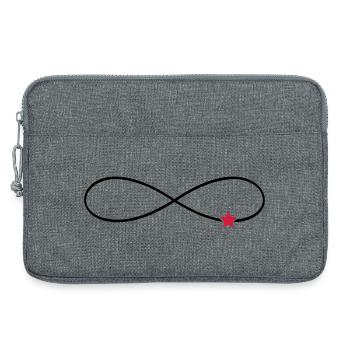 Infinity Sign Star Luck Infinite - Laptop bag 13" - heather grey - Front