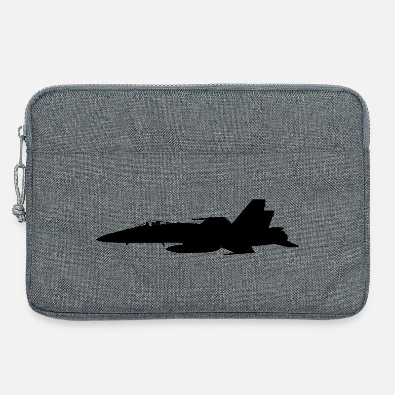 Flugzeuge - Laptoptasche 13" - Grau meliert