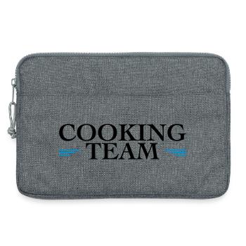 Team Cooking - Laptop bag 13" - heather grey - Front