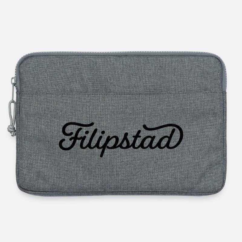 Filipstad schwarz - Laptoptasche 13" - Grau meliert