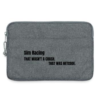 THAT WASN'T A CRASH. THAT WAS NETCODE. - Laptoptasche 13" - Grau meliert - Vorne