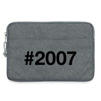 2007 Jahrgang 19 Jahre 19. Geburtstag - Laptoptasche 13" - Grau meliert - Vorne