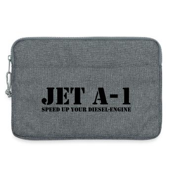 Jet A-1 diesel - Sacoche pour ordinateur portable 13 pouces - gris chiné - Devant