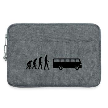 Bus / Busfahrer / Arbeit / Job - Laptoptasche 13" - Grau meliert - Vorne