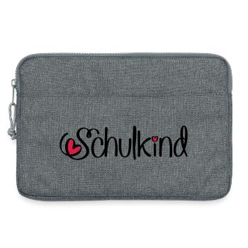 Schulkind - Laptoptasche 13" - Grau meliert - Vorne