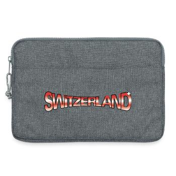 SWITZERLAND CLAIM - Laptop bag 13" - heather grey - Front