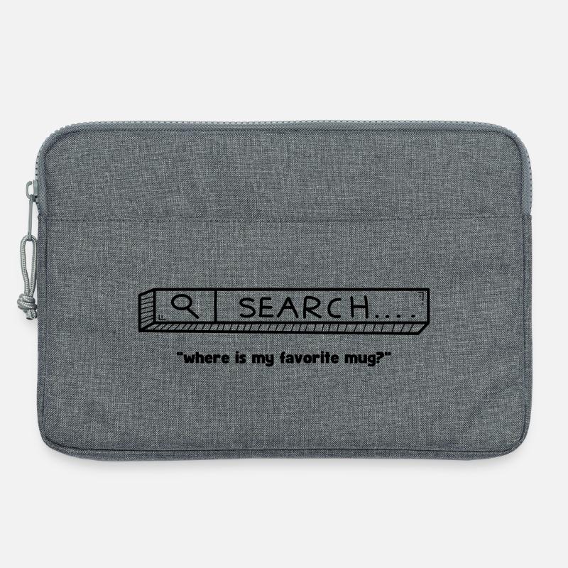 favorite mug - Laptoptasche 13" - Grau meliert