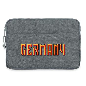 Lettrage Allemagne (Relief / 3D / 3C) - Sacoche pour ordinateur portable 13 pouces - gris chiné - Devant