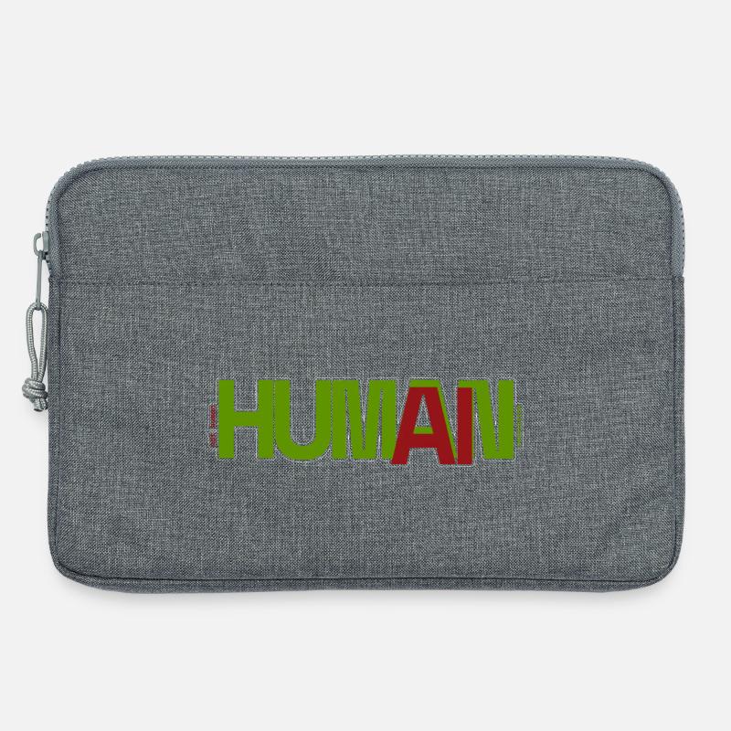 Mensch - Laptoptasche 13" - Grau meliert