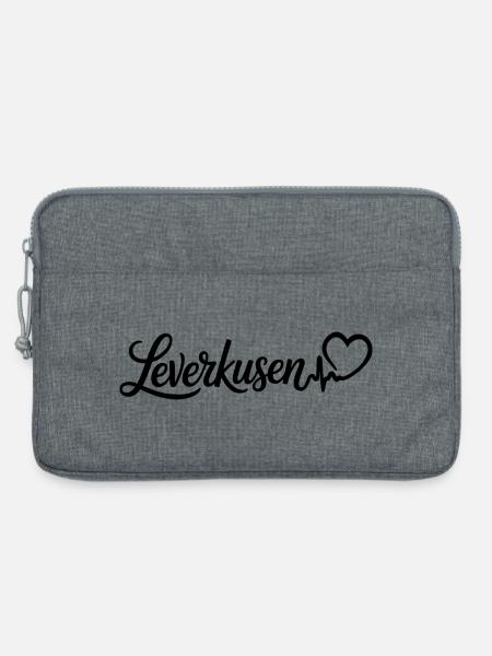 Leverkusen Herzschlag - Laptoptasche 13" - Grau meliert