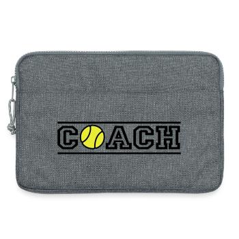 Tennis Coach - Laptop bag 13" - heather grey - Front
