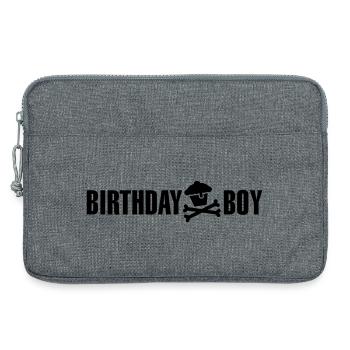 Birthday boy - Laptop bag 13" - heather grey - Front