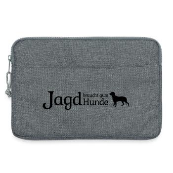 Gute Jagdhunde - Schweißhunde - Laptoptasche 13" - Grau meliert - Vorne