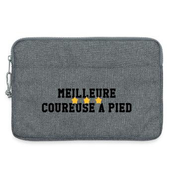 Course à Pied / Running / Jogging / Coureur - Sacoche pour ordinateur portable 13 pouces - gris chiné - Devant