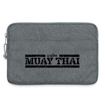Muay Thai - Laptop bag 13" - heather grey - Front