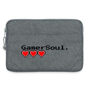 Gamer Soul - Laptop bag 13" - heather grey - Front