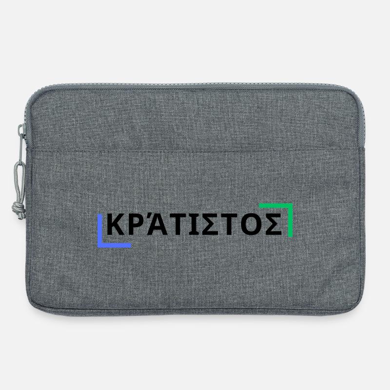κράτιστος - Der Stärkste - Laptoptasche 13" - Grau meliert