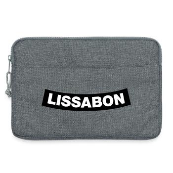 Élément du chapitre de Lisbonne (Bachelor Party MC Rocker Design) - Sacoche pour ordinateur portable 13 pouces - gris chiné - Devant