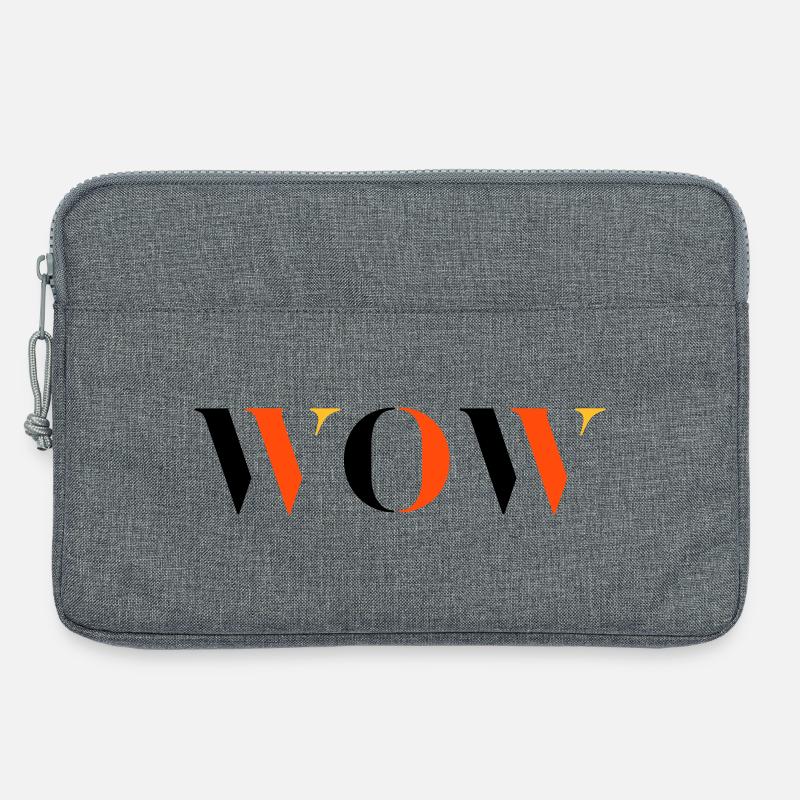 WOW dreifarbig - Laptoptasche 13" - Grau meliert