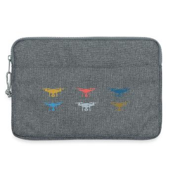 Vintage Drone Pilot - Laptop bag 13" - heather grey - Front