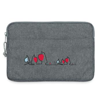 Regatta Skyline Sailboats Sailing Sailing Boats - Laptop bag 13" - heather grey - Front