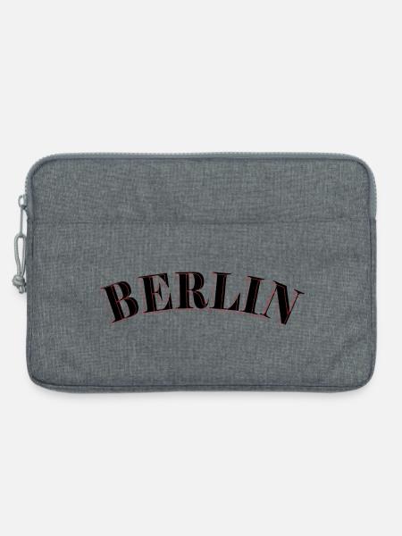 Berliner Retro - Laptoptasche 13" - Grau meliert