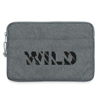 Wilde Schriftzug Ragged - Laptoptasche 13" - Grau meliert - Vorne