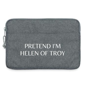 Tu so, als wäre ich Helena von Troja. - Laptoptasche 13" - Grau meliert - Vorne