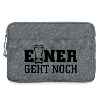 Einer geht noch - Laptoptasche 13" - Grau meliert - Vorne