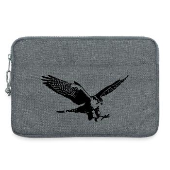 faucons - Sacoche pour ordinateur portable 13 pouces - gris chiné - Devant