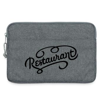 restaurant - Laptop bag 13" - heather grey - Front