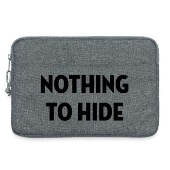 Nothing to Hide / Style / Mode / Swag / Vogue - Laptop bag 13" - heather grey - Front