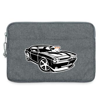 Pure muscle car power! - Laptop bag 13" - heather grey - Front