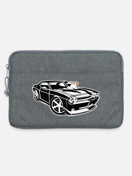 Muscle-Car-Power pur! - Laptoptasche 13" - Grau meliert