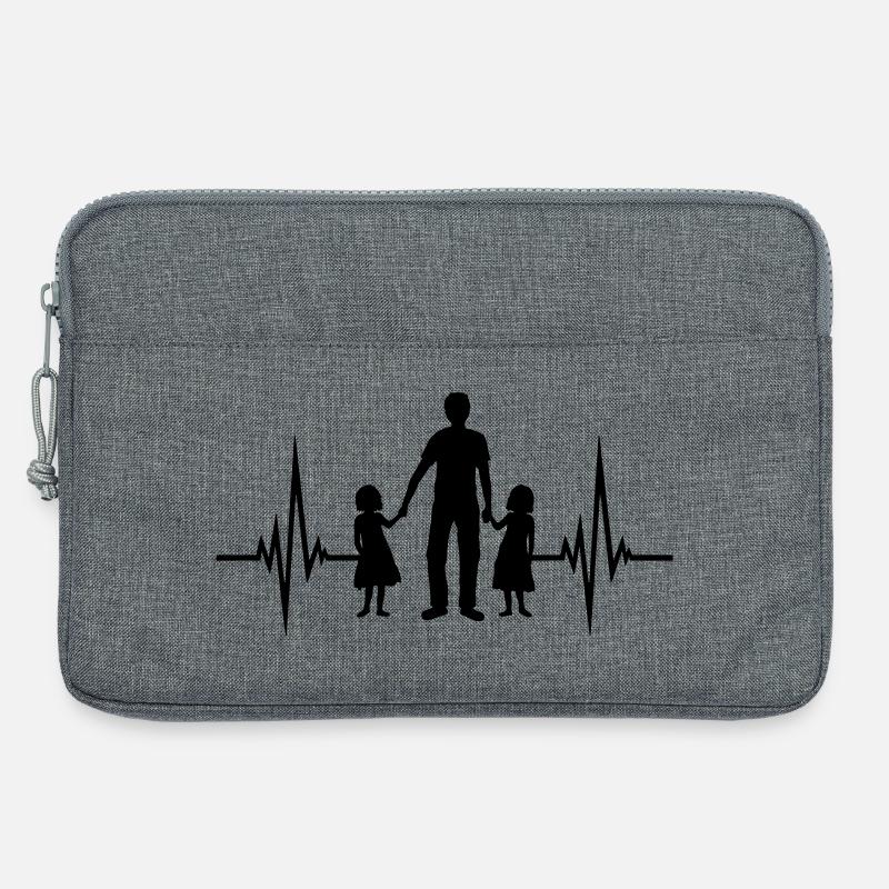 2 Töchter Puls - Laptoptasche 13" - Grau meliert